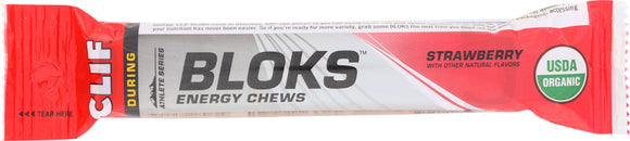 CLIF: Shot Bloks Energy Chews + Caffeine Strawberry Flavor, 2.1 oz