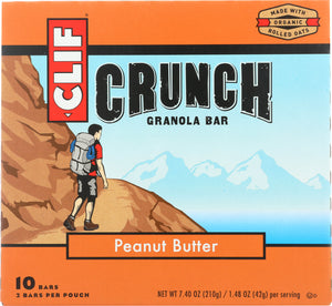 CLIF: Crunch Peanut Butter Granola 10 Bars, 7.4 oz