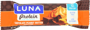 LUNA: Protein Chocolate Peanut Butter Bar, 1.59 oz