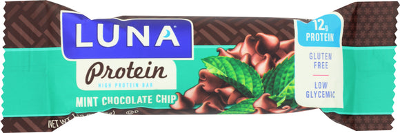 LUNA: Protein Mint Chocolate Chip Bar, 1.6 oz