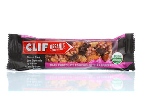 CLIF: Trail Organic Mix Bar Dark Chocolate Pomegranate Raspberry, Gluten Free, Low Glycemic, Low Sodium, 3g Fiber,  1.41 oz