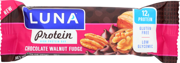 LUNA: Chocolate Walnut Fudge Bar, 1.59 oz