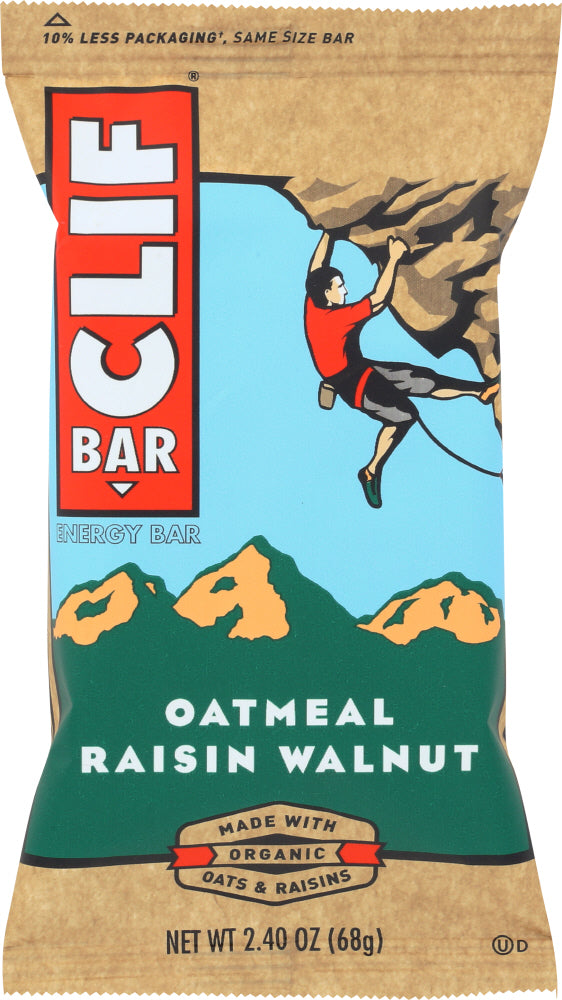 CLIF BAR: Energy Bar Organic Oatmeal Raisin Walnut, 2.4 Oz