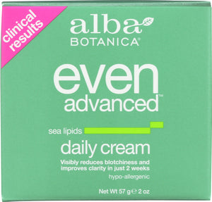 ALBA BOTANICA: Natural Even Advanced Daily Cream Sea Lipids, 2 oz