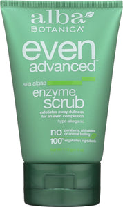 ALBA BOTANICA: Natural Even Advanced Sea Algae Enzyme Scrub, 4 oz