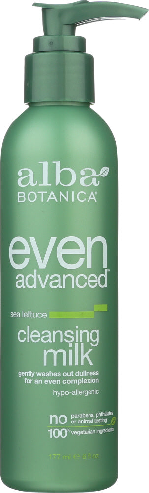 ALBA BOTANICA: Even Advanced Natural Cleansing Milk Sea Lettuce, 6 oz