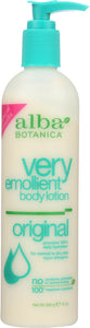 ALBA BOTANICA: Very Emollient Body Lotion Original, 12 oz