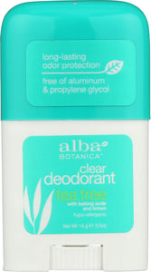 ALBA BOTANICA: Deodorant Stick Tea Tree, 0.5 oz