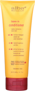 ALBA BOTANICA: Leave-in Conditioner Fragrance Free, 7 oz