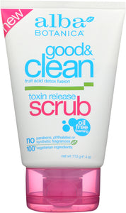 ALBA BOTANICA: Good & Clean Toxin Release Scrub, 4 Oz