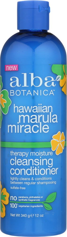 ALBA BOTANICA: Conditioner Cleansing Marula Miracle, 12 oz