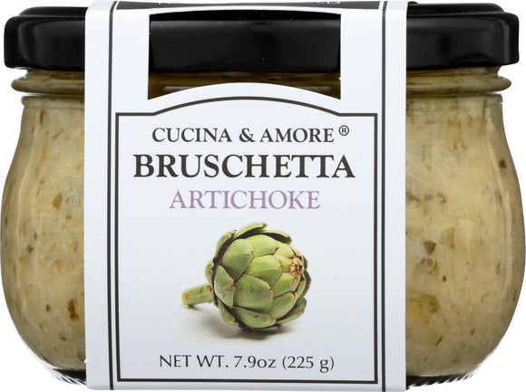 CUCINA & AMORE: Bruschetta Sauce Artichoke, 7.9 oz