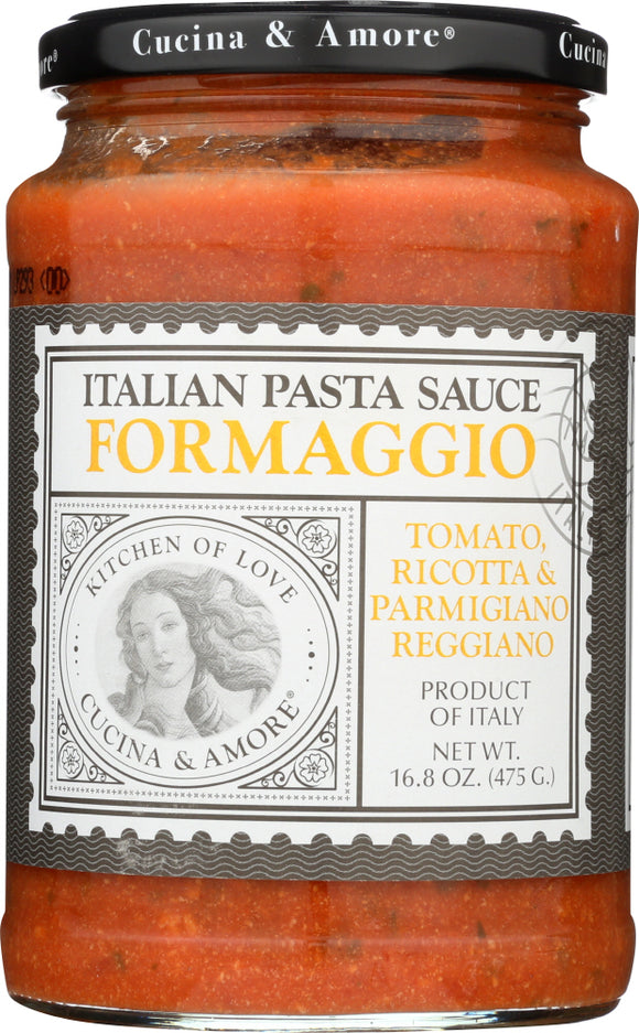 CUCINA & AMORE: Pasta Sauce Formaggio, 16.8 oz