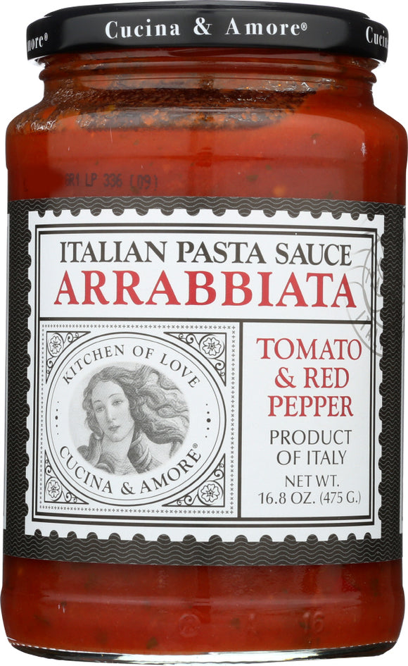 CUCINA & AMORE: Pasta Sauce Arrabbiata, 16.8 oz