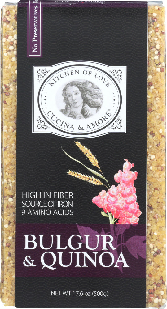 CUCINA & AMORE: Bulgur and Quinoa Dry Mix, 17.6 oz