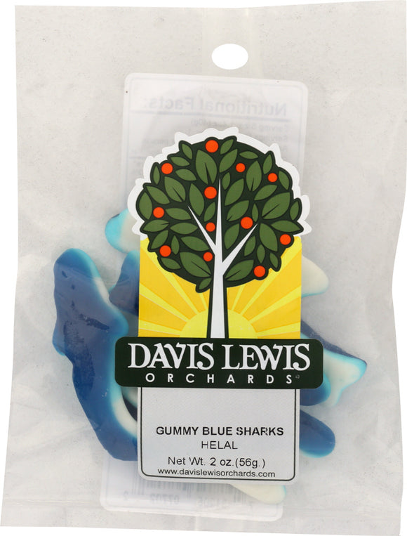 DAVIS LEWIS ORCHARDS: Gummy Shark Blue, 2 oz