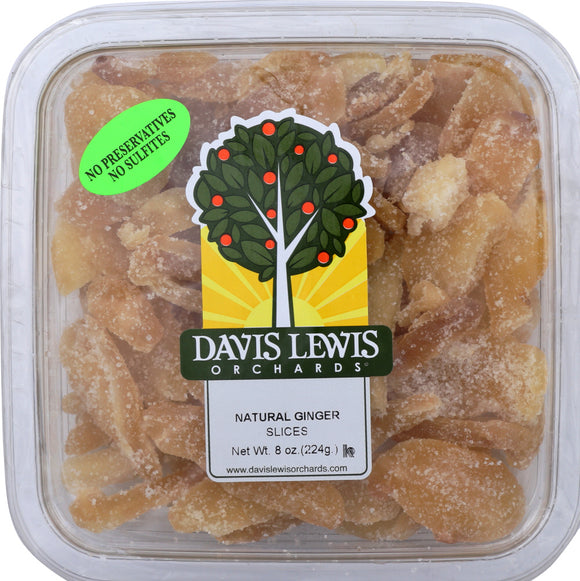 DAVIS LEWIS ORCHARDS: Natural Ginger Slices, 8 oz