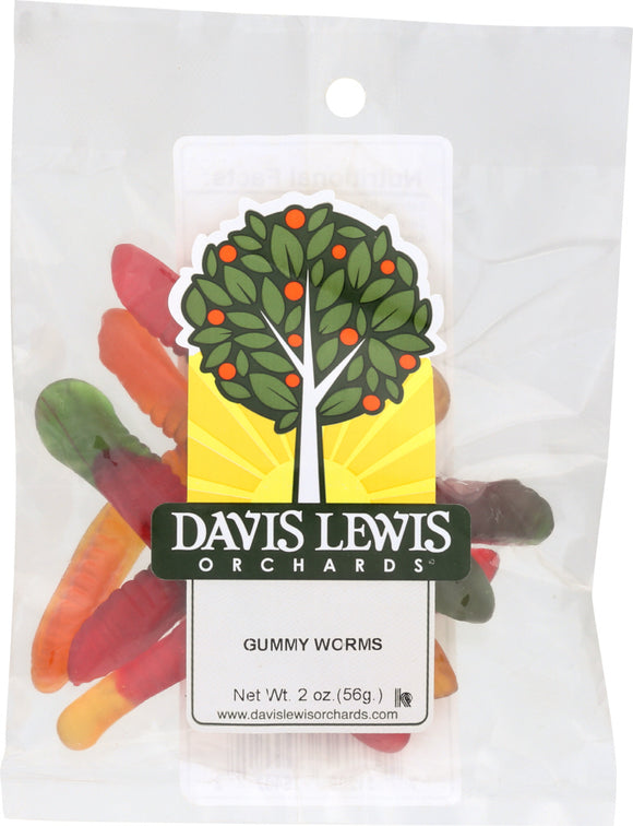 DAVIS LEWIS ORCHARDS: Gummy Worms, 2 oz