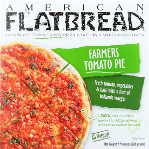 AMERICAN FLATBREAD: Frozen Pizza Tomato Pie Vegan, 9.9 oz