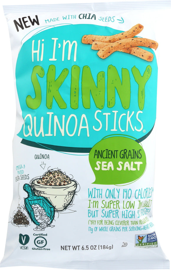 CORNFIELDS: Quinoa Sticks Ancient Grains Sea Salt , 6.5 oz