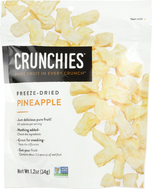 CRUNCHIES: Freeze Dried Pineapple, 1.2 oz