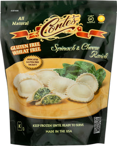 CONTES: Gluten Free Spinach and Cheese Ravioli, 12 oz