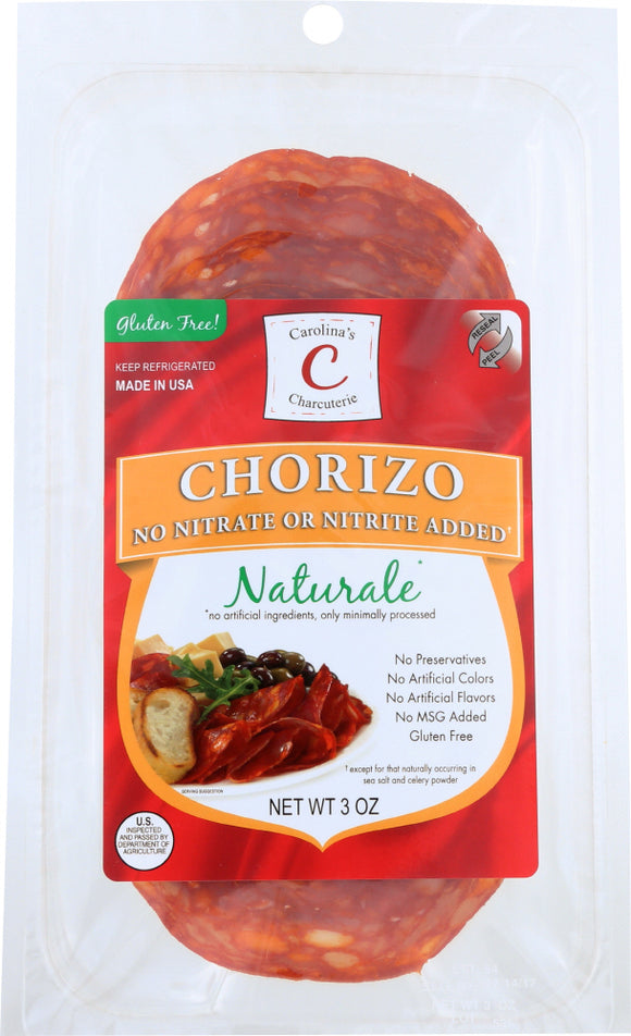 CAROLINA: Pre Sliced Chorizo, 3 oz