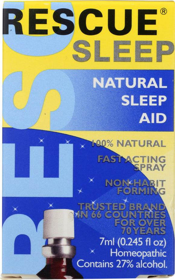 BACH ORIGINAL FLOWER REMEDIES: Rescue Sleep Spray Natural Sleep Aid, 0.245 oz