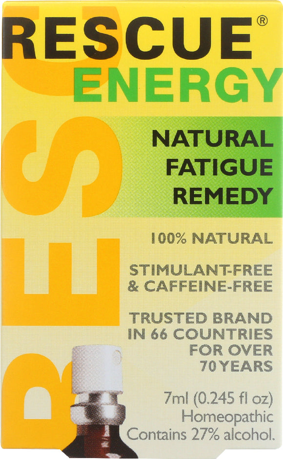 BACH: Original Flower Remedies Rescue Energy Natural Fatigue Remedy, 0.245 oz