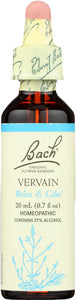 BACH ORIGINAL FLOWER REMEDIES: Vervain, 0.7 oz