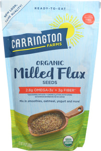 CARRINGTON FARMS: Organic Milled Flax Seed, 14 oz