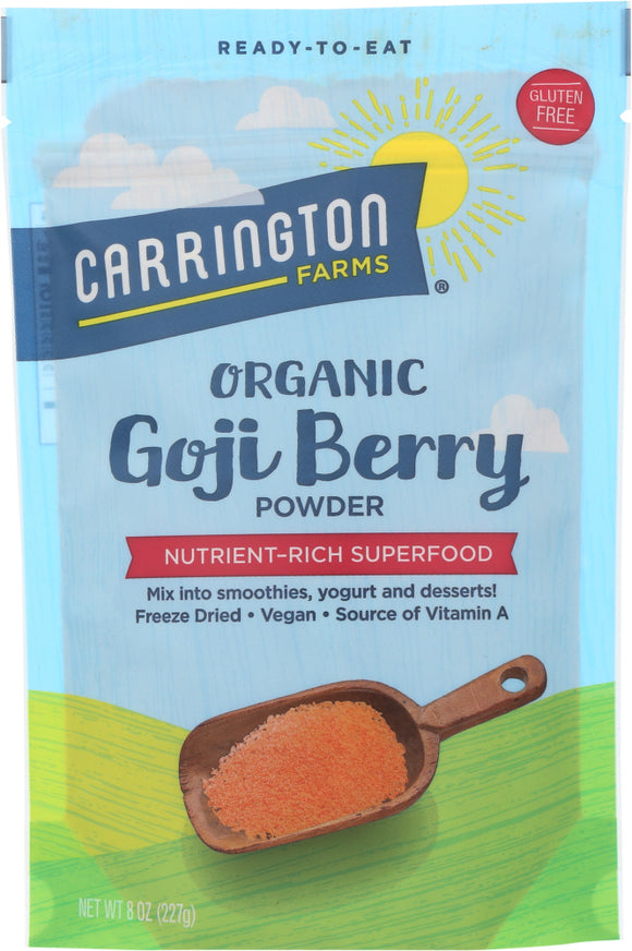 CARRINGTON FARMS: Goji Berry Powder Organic, 8 oz