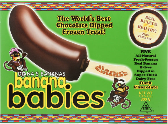 DIANA'S BANANA: Frozen Dark Chocolate Banana Babies, 10.5 oz