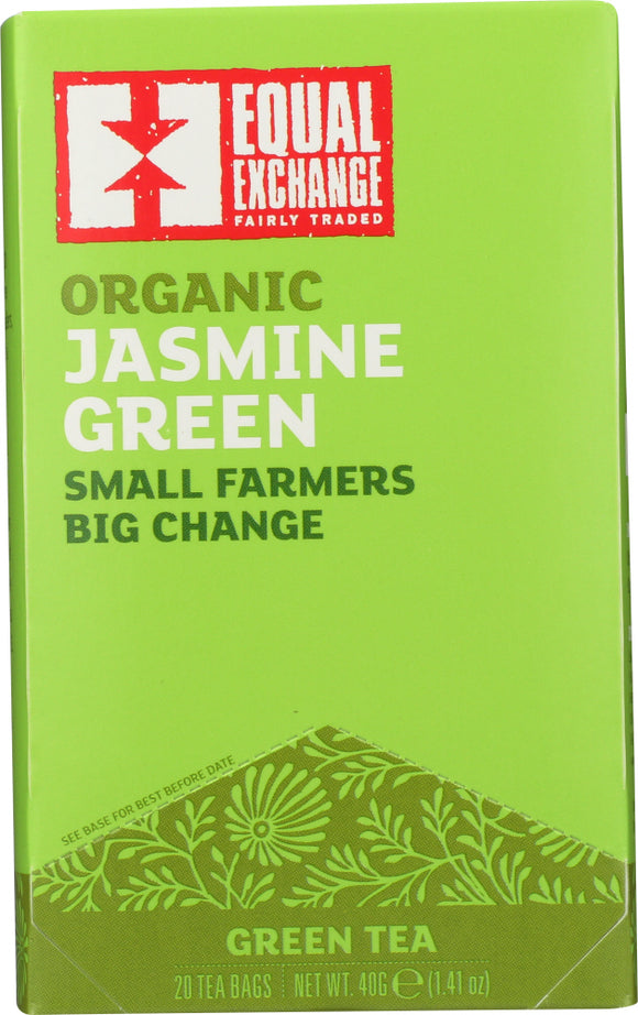 EQUAL EXCHANGE: Organic Jasmine Green Tea, 20 bags