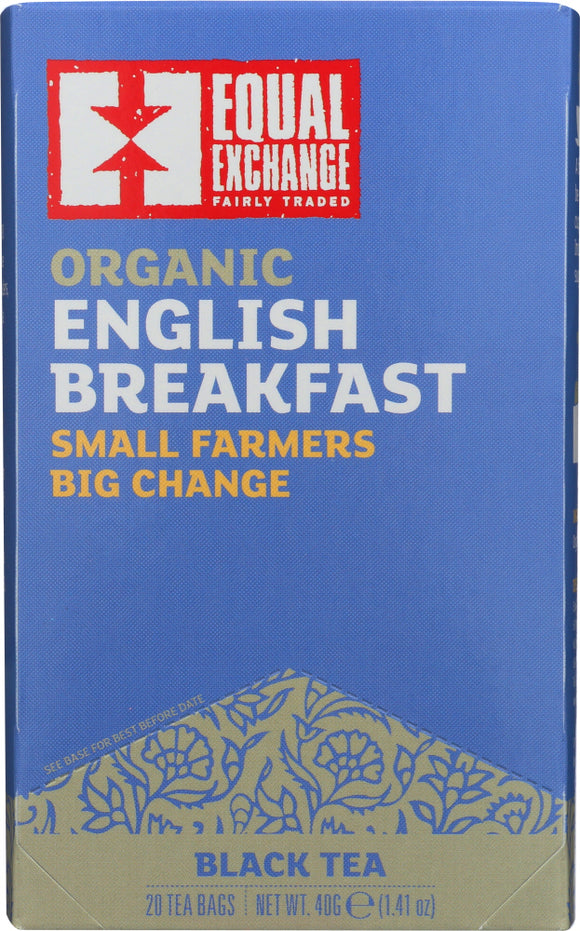 EQUAL EXCHANGE: Organic English Breakfast Tea, 20 bags