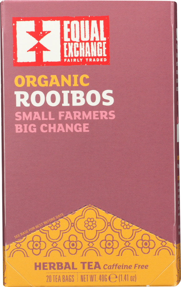 EQUAL EXCHANGE: Organic Rooibos Tea, 20 bags
