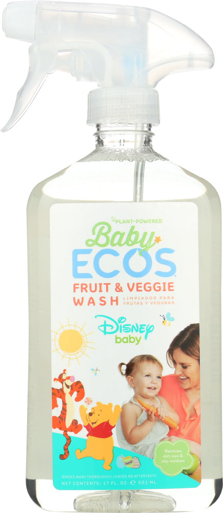 EARTH FRIENDLY: Baby ECOS Fruit and Veggie Wash, 17 oz