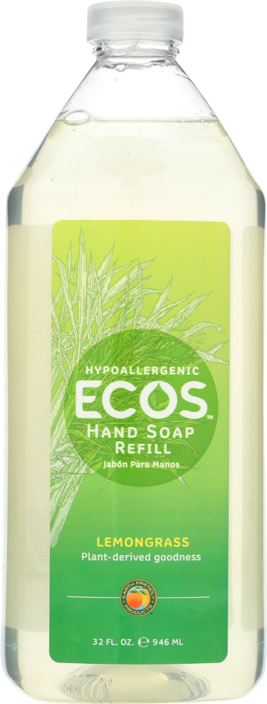 EARTH FRIENDLY: Soap Liquid Lemongrass Refill, 32 oz