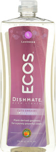 EARTH FRIENDLY: Ecos Dishmate Diss Liquid Lavender, 25 oz