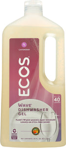 EARTH FRIENDLY: Wave Auto Dishwasher Gel Organic Lavender, 40 oz