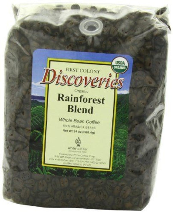 DISCOVERIES: Coffee Rainforest Blend Medium Organic, 24 oz