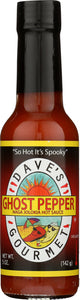 DAVES GOURMET: Ghost Pepper Naga Jolokia Hot Sauce, 5 Oz