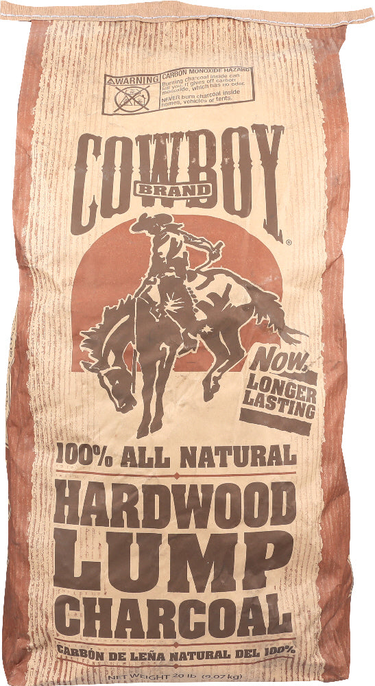 COWBOY CHARCOAL: Hardwood Lump Charcoal, 20 lb