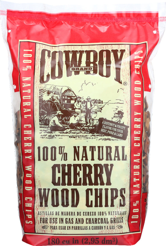 COWBOY CHARCOAL: Cherry Wood Chips, 2 Lb