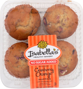 MAIN STREET GOURMET: Cranberry Orange Muffins 4 pack, 16 oz