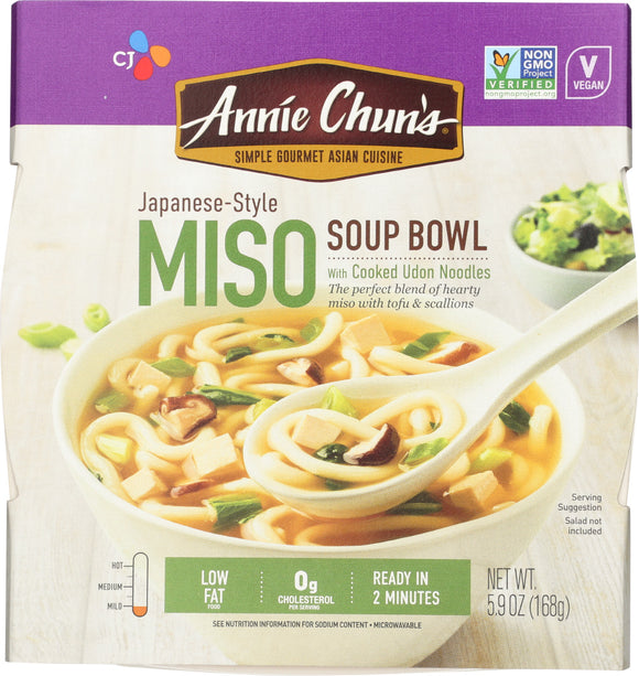 Annie Chuns All Natural Asian Cuisine Soup Bowl Miso, 5.9 Oz