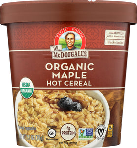 DR. MCDOUGALL'S: Organic Hot Cereal Maple, 2.5 oz