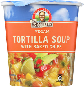 DR MCDOUGALLS: Tortilla Soup With Baked Chips Vegan, 2 oz