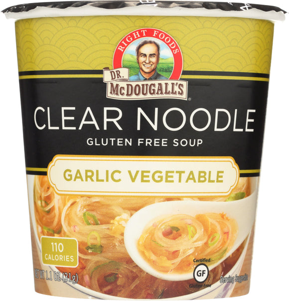 DR. MCDOUGALL'S: Asian Soup Clear Noodle Garlic Vegetable, 1.1 oz