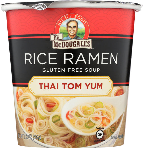 DR. MCDOUGALL'S: Asian Soup Thai Tom Yum Rice Noodle Soup, 1.2 oz